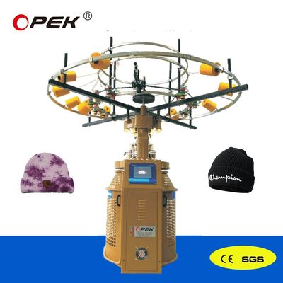OPEK Fully Automatic Circular Knitting Seamless Tube Headwear Machine with Auto Alarm
