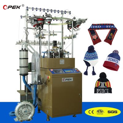 Touch Screen OPEK Winter Hats Knitting Machine with Fully Computerized Control System