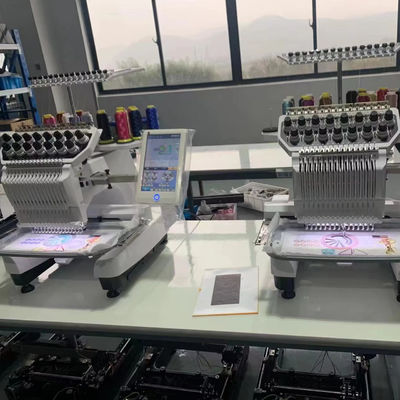 Opek 2 Heads 12 15 Needles Hat Monogram Embroidery Machine 510*360 Embroidery Area