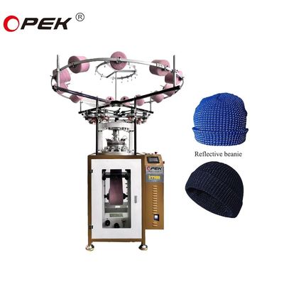 Advanced 7G-18G Reflective Hat Knitting Machine with 2F-10F Feeder