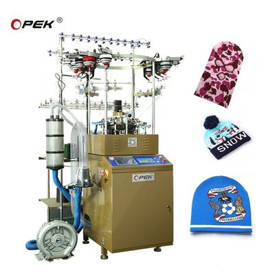 Jacquard Knitting Weft Style Computerized Acrylic Wool Cotton Beanie Hat Cap Machine