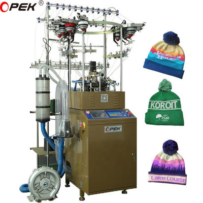 Jacquard Knitting Weft Style Computerized Acrylic Wool Cotton Beanie Hat Cap Machine