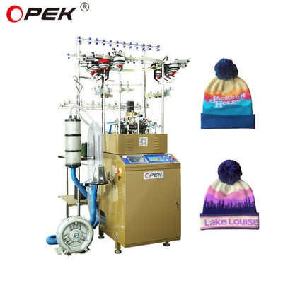 16 Color Jacquard Circular Knitting Machine for High Speed Scarf and Beanie Production