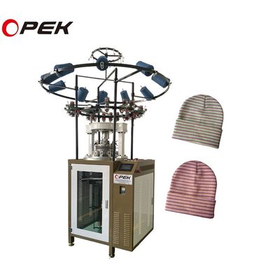 Computerized Opek Circular Knitting Machine and Performance for Rib Hat Production