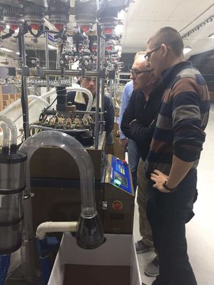 Touch Screen and Fully Computerized Control System 2024 Football Scarf Knitting Machine