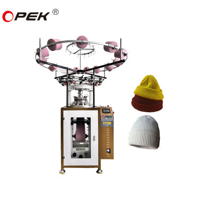 2024 Pattern Weaving Works for Automatic Circular Rib Hats Knitting Machine Materials