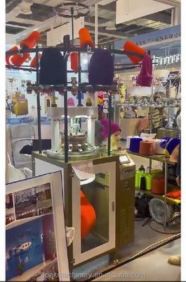 2024 Pattern Weaving Works for Automatic Circular Rib Hats Knitting Machine Materials