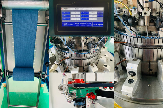 2024 Pattern Weaving Works for Automatic Circular Rib Hats Knitting Machine Materials
