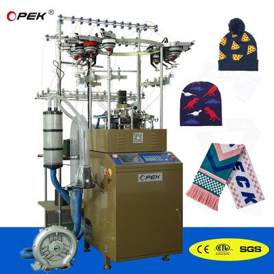 Touch Screen Fully Computerized Jacquard Knitting Machine for Sport Hat and Scarves 325 KG
