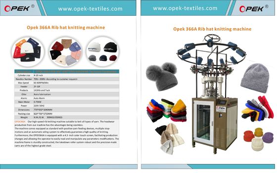 1X1 2X1 2X2 Rib Beanie Knitting Machine for Fish Scale Waffle Stitch and Winter Hats