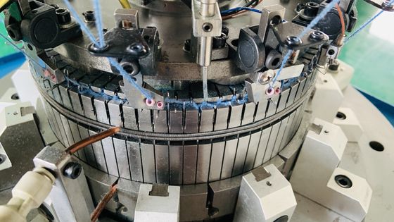 Double Knitting Method Fish Scale and Waffle Stitch Weaving Rib Hats Knitting Machine