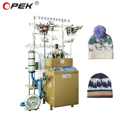 Design Two-in-one Jacquard Scarf and Hat Making Machine with Single Knitting Method
