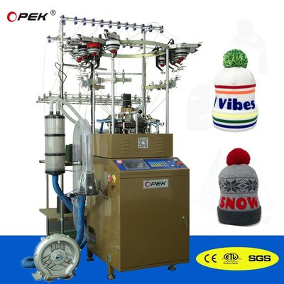 Touch Screen OPEK Circular Jacquard Scarf and Hat Knitting Machine 9INCH Cylinder Diameter