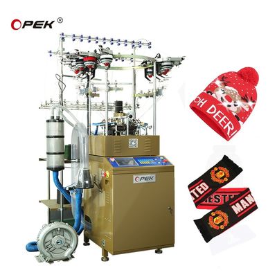 OPEK High Speed Circular Wind Proof Hat and Scarf Knitting Machine for Jacquard Patterns