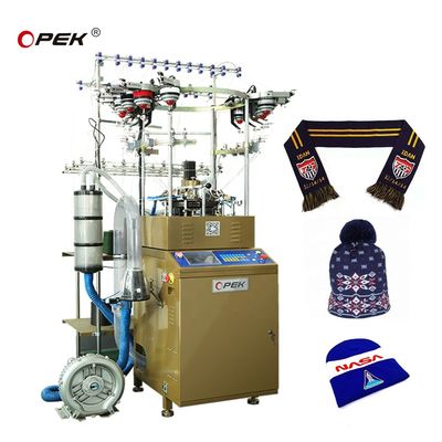Fully Computerized Circular Knitting Machine for Making Caps and Scarves