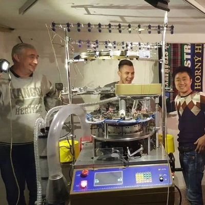 Fully Computerized Circular Knitting Machine for Making Caps and Scarves