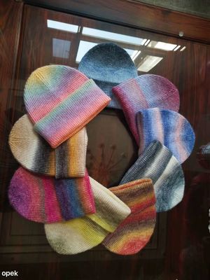 High Productive Automatic 9 Inch Circular Rib Hat Cap Beanie Knitting Machine by OPEK