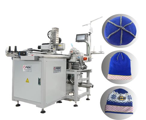 Fully Automatic Knitted Beanie Hat Head Overlock Sewing Machine for 300-400pcs/hour