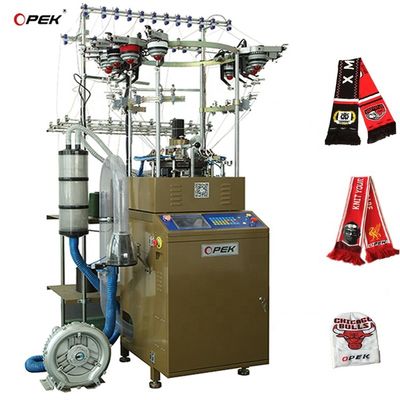 High Speed Circular Jacquard Scarf Beanie Cap Hat Knitting Machine with Control System