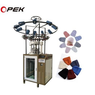 Computerized OPEK Rib Hat Cap Circular Knitting Machine for 450 KG