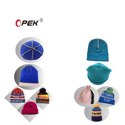 220V 50/60HZ Overlock Stitch Jacquard and Rib Knitted Hat Beanie Machine for Household