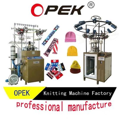 220V 50/60HZ Overlock Stitch Jacquard and Rib Knitted Hat Beanie Machine for Household