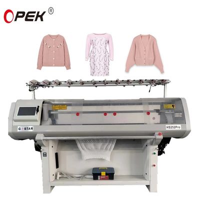 16GG Fully Jacquard Flat Knitting Machine Double System 52inch for High Production