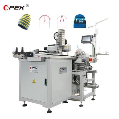 Flat-Bed OPKE-300HS Fully Automatic Computerised Industrial Sewing Machine for Hat 1500W