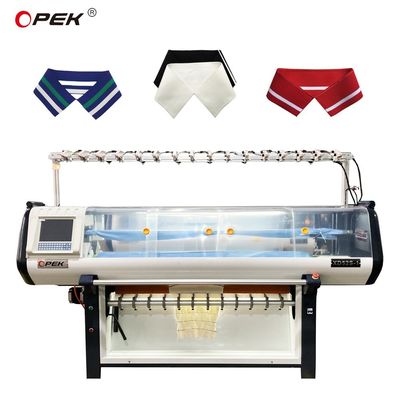 80 Inch Knitting Width Fully Automatic Collar Cuffs Computerized Flat Knitting Machine