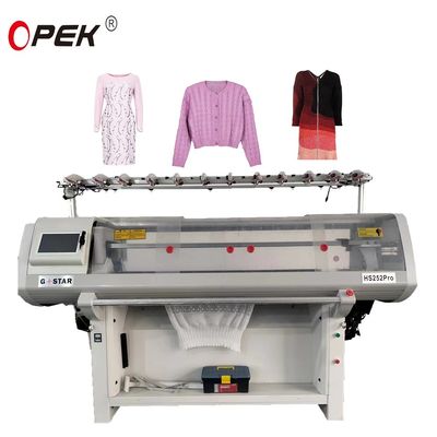 Jacquard Knit Sweater for Computerized Flat Knitting Machine from Manufacturing Plant