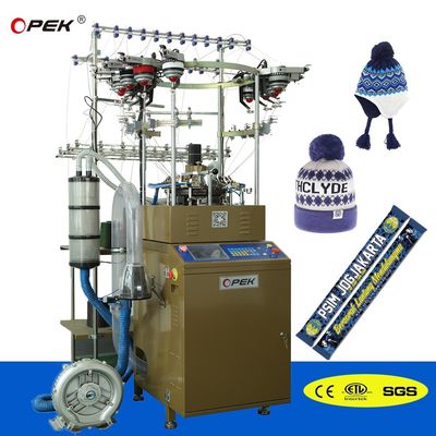 9INCH Cylinder Diameter Maquina de Tejer Gorros with up to 16 Jacquard Colors
