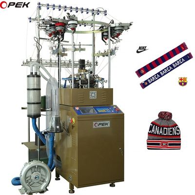 Opek Multicolor Jacquard Computerized Hat and Scarf Knit Machine for Garment Shop Needs