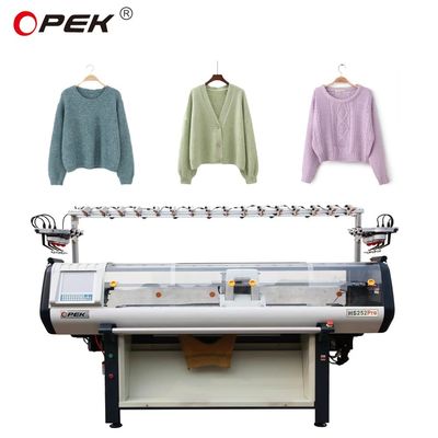 52 Inch Double System Flat Sweater Collar Knitting Machine with 3 GG Gauge Technology