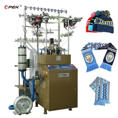 Home High Speed Jacquard Soccer Hat Cap Making Machine 16 Color Options