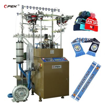 Customizable Fully Auto Alarm Seamless Hat Scarf Knitting Machine with Double System