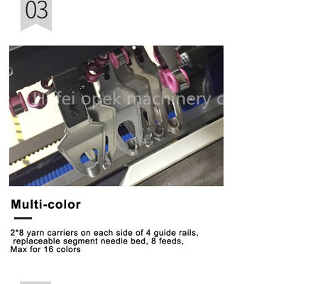 Durable Single System Warp Knitting Style Computerized Jacquard Flat Knitting Machine