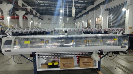 Flat Knitting Machine 80 inches for Low Maintenance Cost and Double Carriage Collar