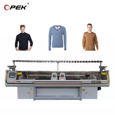 Fully Jacquard Flat Knitting Machine 650 KG Double System 52 inch for Home Production
