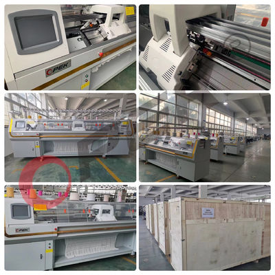1 1 Carriage System Computerized Flat Knitting Machine for Polo Collar Knitting Style