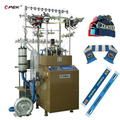 600set/month OPEK High Speed Hat and Fan Football Scarf Knitting Machine 752*663*1418mm