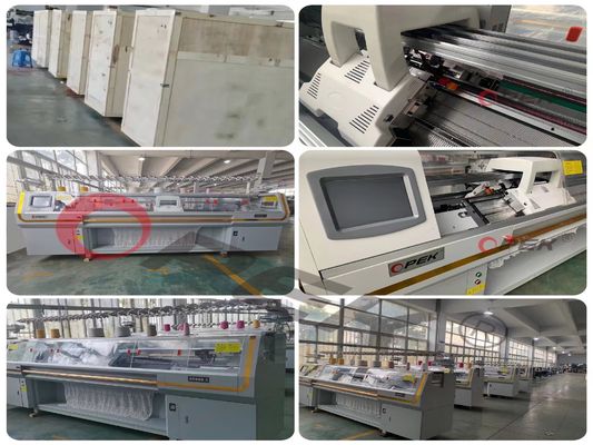 Computerized 1.5 W Single System Electric Collar Flat Knitting Machine for Products