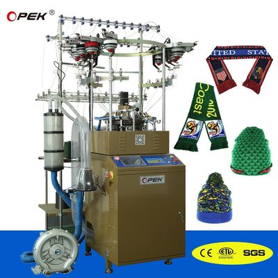 Fully Auto Alarm Industrial Crochet Hat Cap Knitting Machine for Video Technical Support