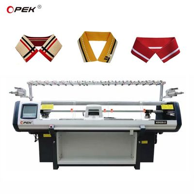 Single Knitting Method Industrial Double System Computerized Flat Knitting Machine for Making Collar