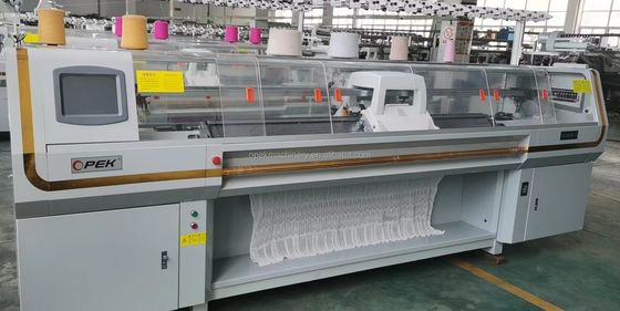 High Speed Fully Jacquard Knitting Machine for Polo T-shirt Collar and Cuff Production