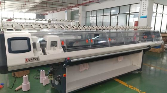 OPEK Double Carriage Four System Flat Sweater Knitting Machines Advertising Company