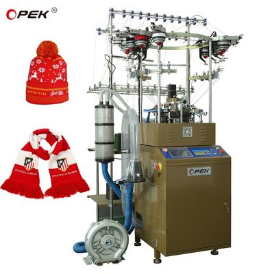 Fully Auto Alarm Scarf and Winter Hat Knitting Machine with High Production Capacity