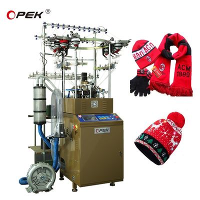 Touch Screen Automatic Jacquard Beanie Knitting Machine and Jacquard Scarf Making Machine