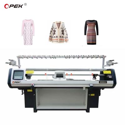 Fully-Fashioned Knitwear Double System 52 Inch Flat Knitting Machine Knitting Method