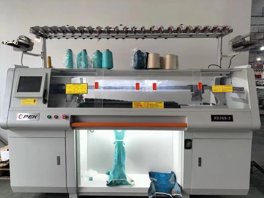 36inch 3 System 14gg Shoes Upper Knitting Machine for Fully Jacquard Sweater Knitting