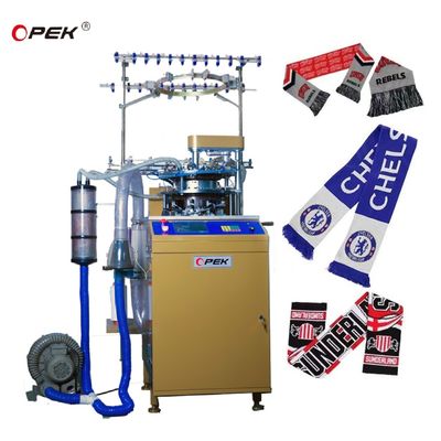 Multi-Gauge OPEK 9 Inch Cylinder Jacquard Circular Hat and Scarf Knitting Machine